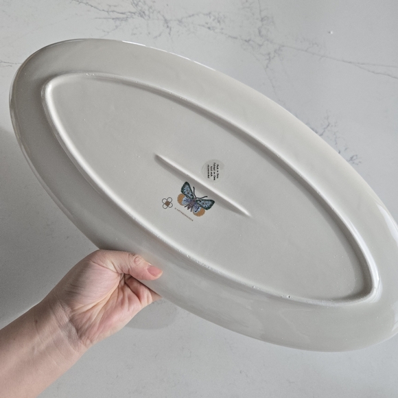 Anthropologie Bistro Butterfly Oval Platter - Picture 4 of 12